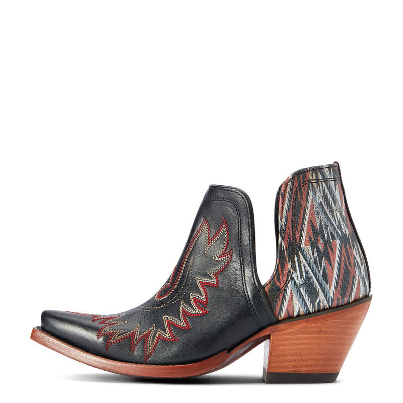 Ariat Dixon Chimayo Western Boot- Cash Black