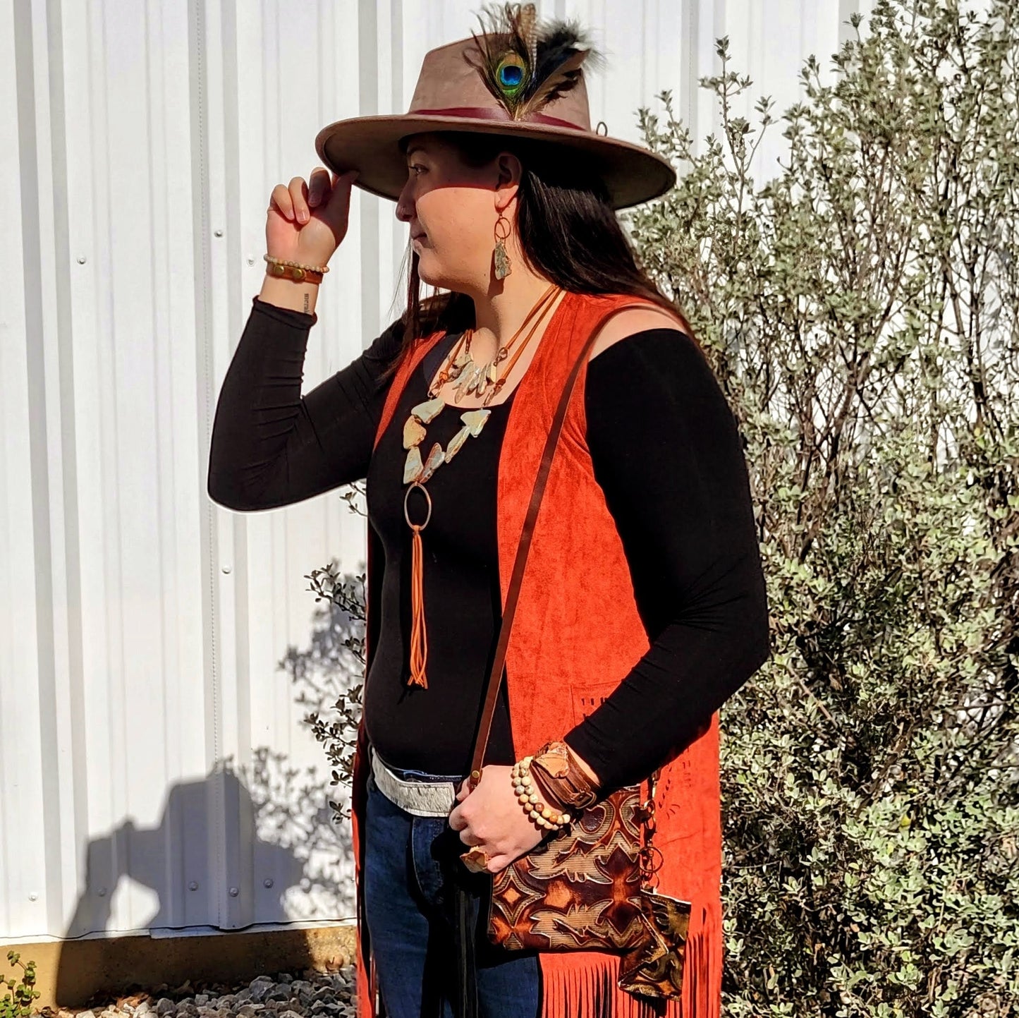 AQUA TERRA Leather Cord Necklace 231E