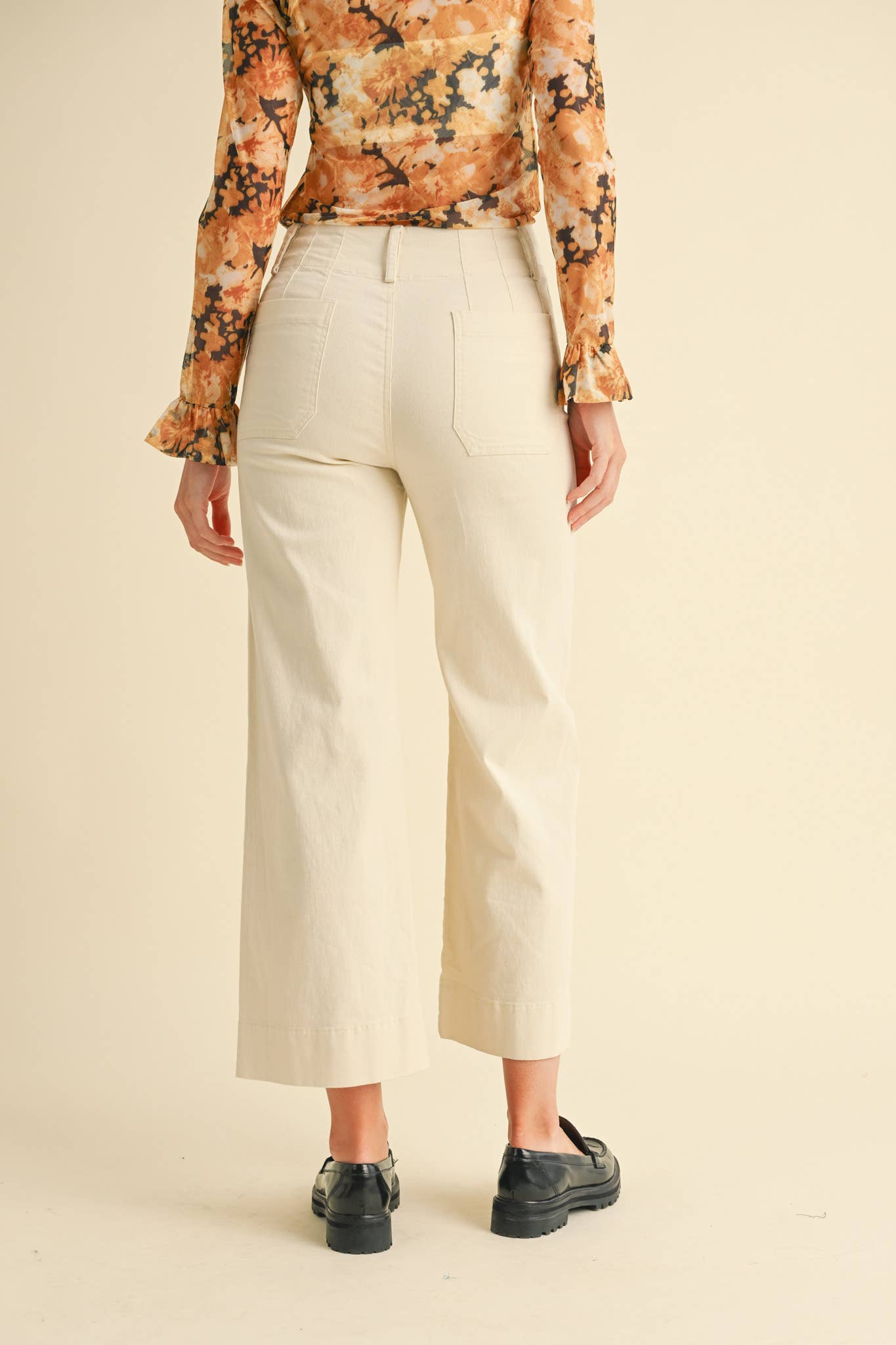 Cropped Wide Leg Pants