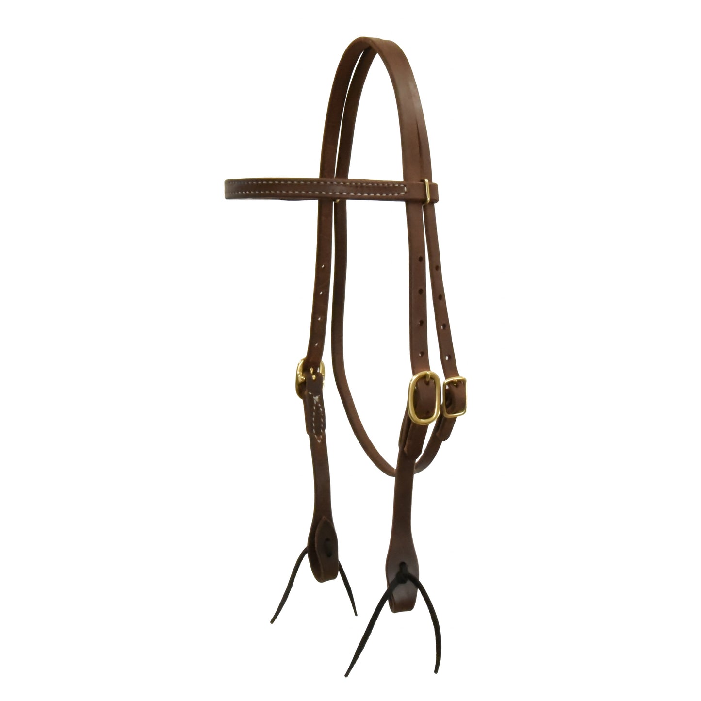 Oiled Harness Leather Straight Browband Headstall