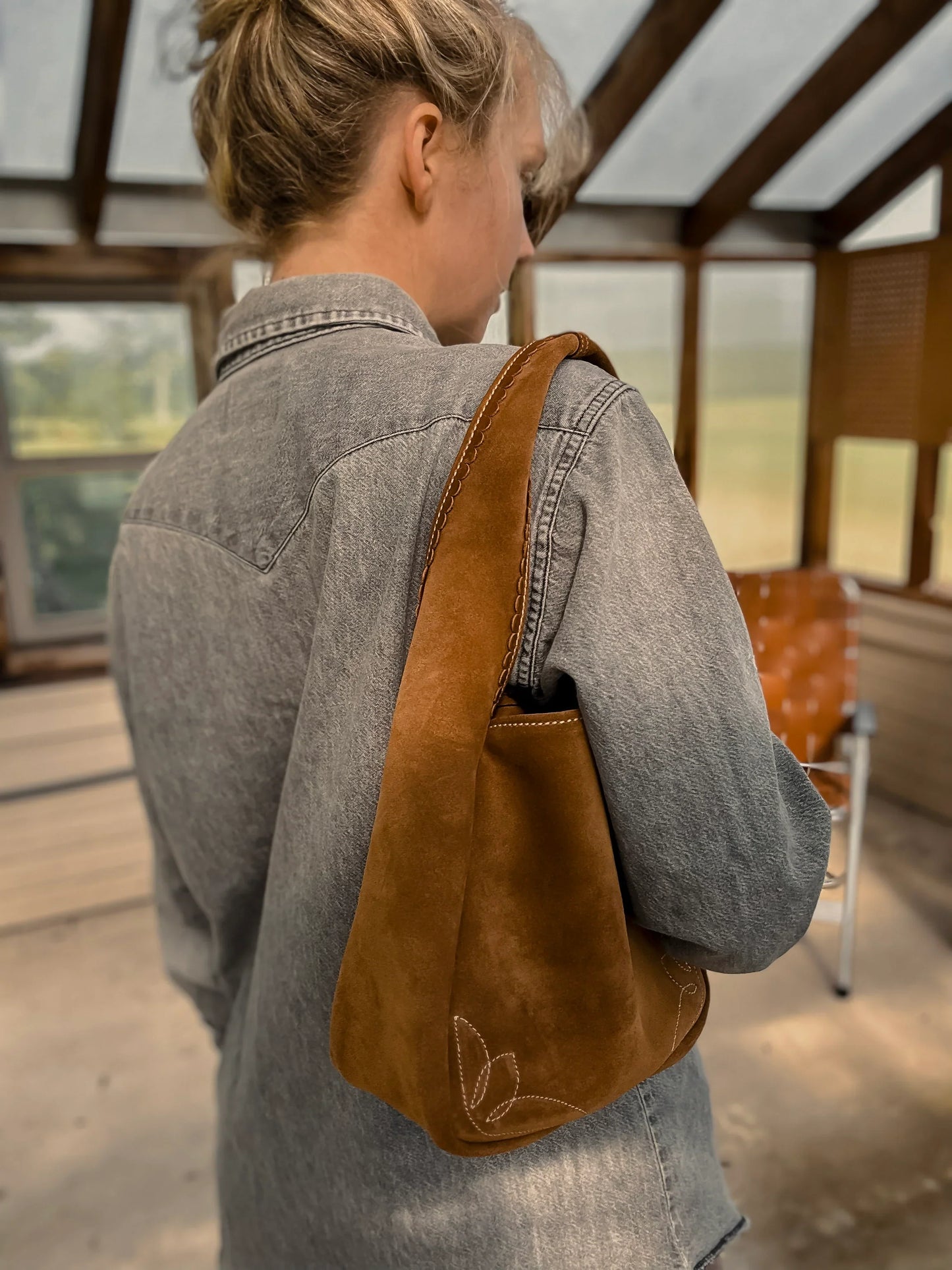 The Maddog Leather Hobo Purse - Cowhide