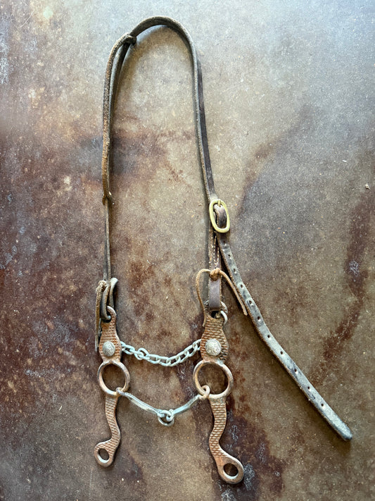 Handmade Life Saver Gag Bit w/ Leather Headstall