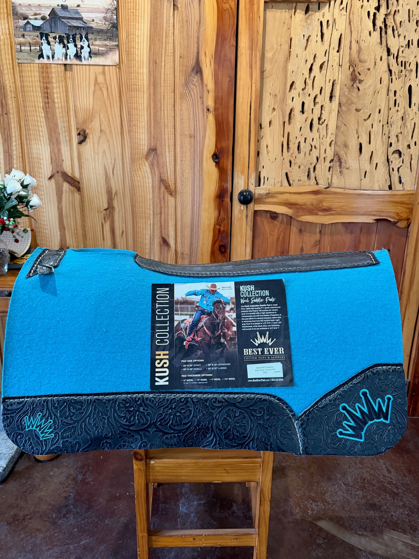 Best Ever Pad 30x30 3/4" Turquoise Kush