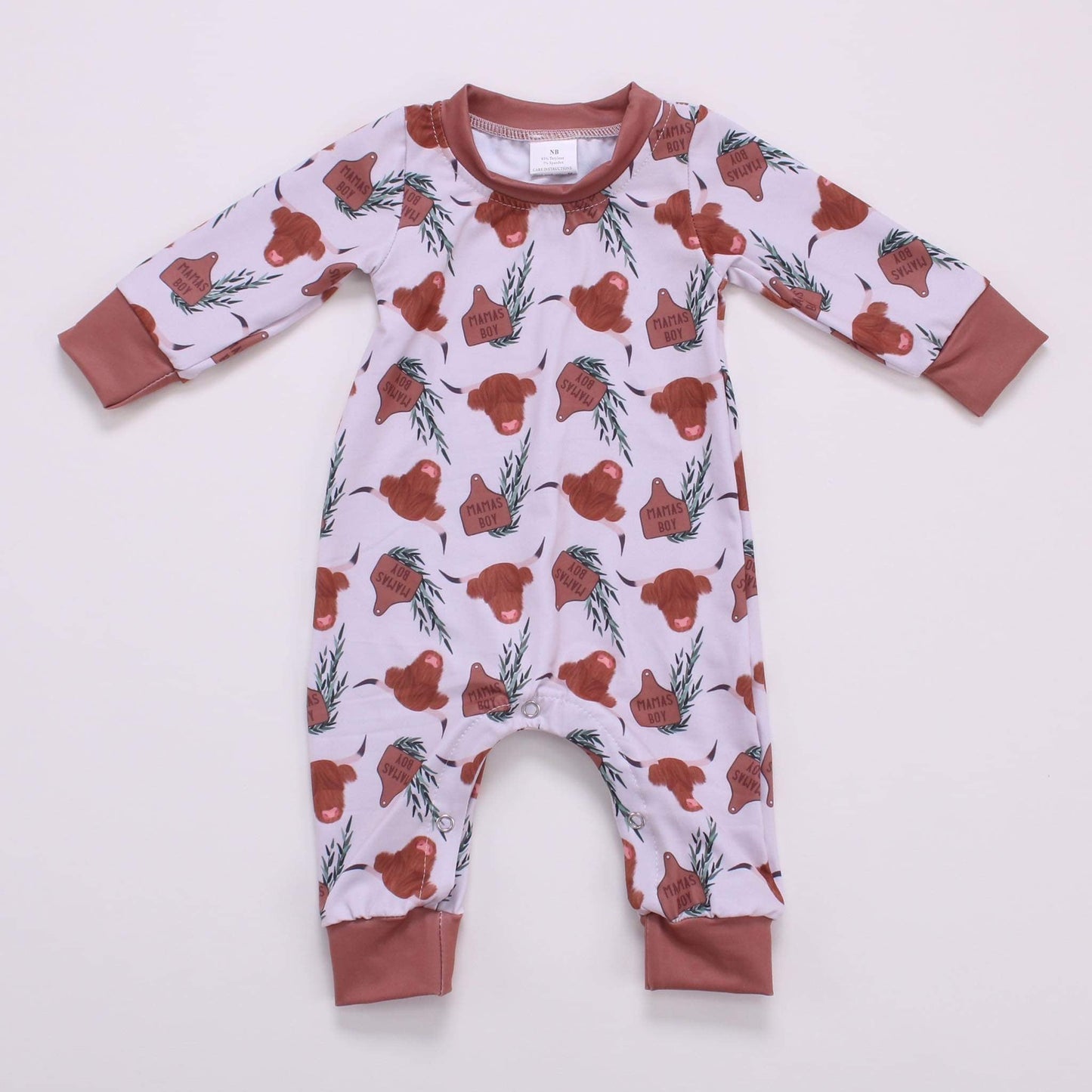 NEWBORN mamas boy highland romper