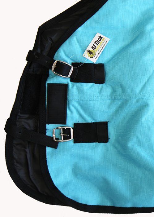 1200D Horse Turnout Blanket with Storage Bag - Turquoise