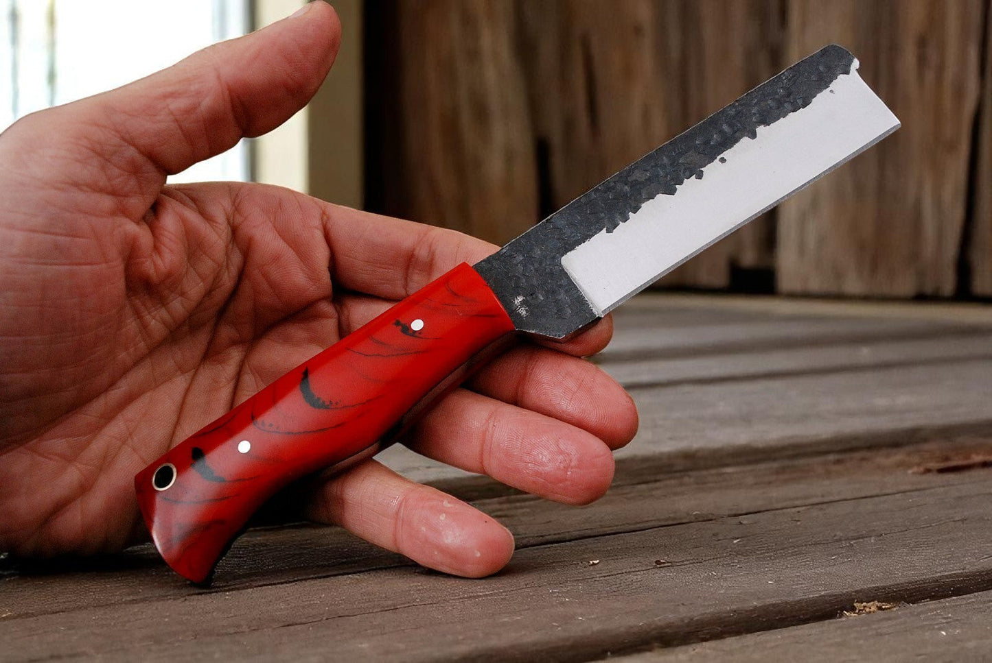 Cowboy Bull Cutter Knife with Resin Handle