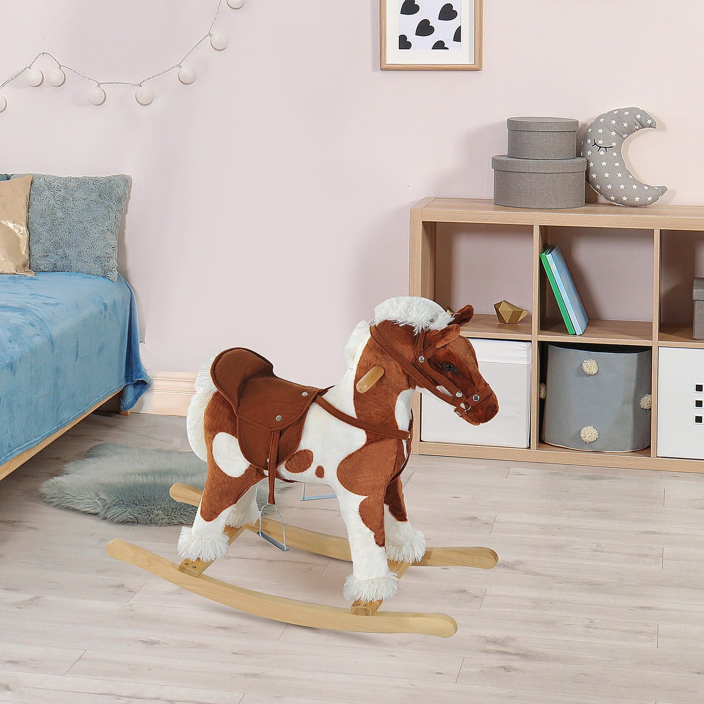 Deluxe Wooden Toddler Rocking Horse Chair
