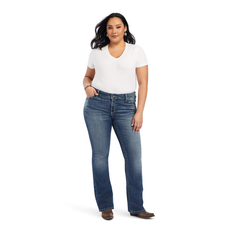 Ariat R.E.A.L. Mid Rise Raquel Boot Cut Jean