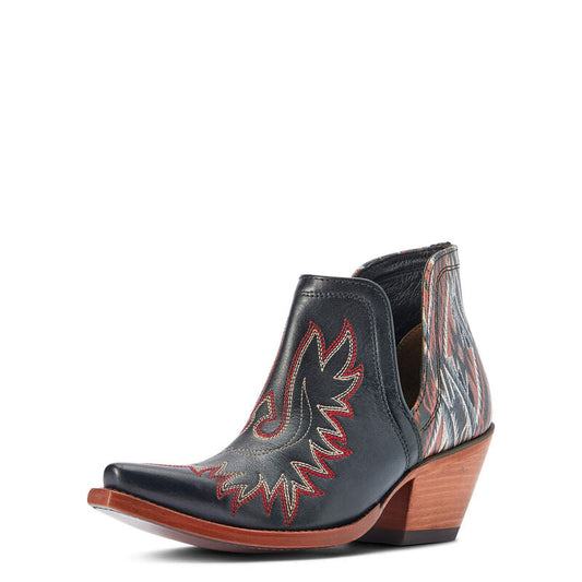 Ariat Dixon Chimayo Western Boot- Cash Black