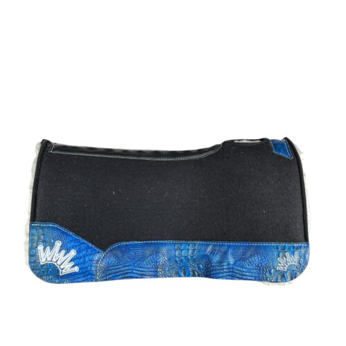 32x32 3/4" Best Ever Black Kush Fleece Gooseneck Contour Saddle Pad