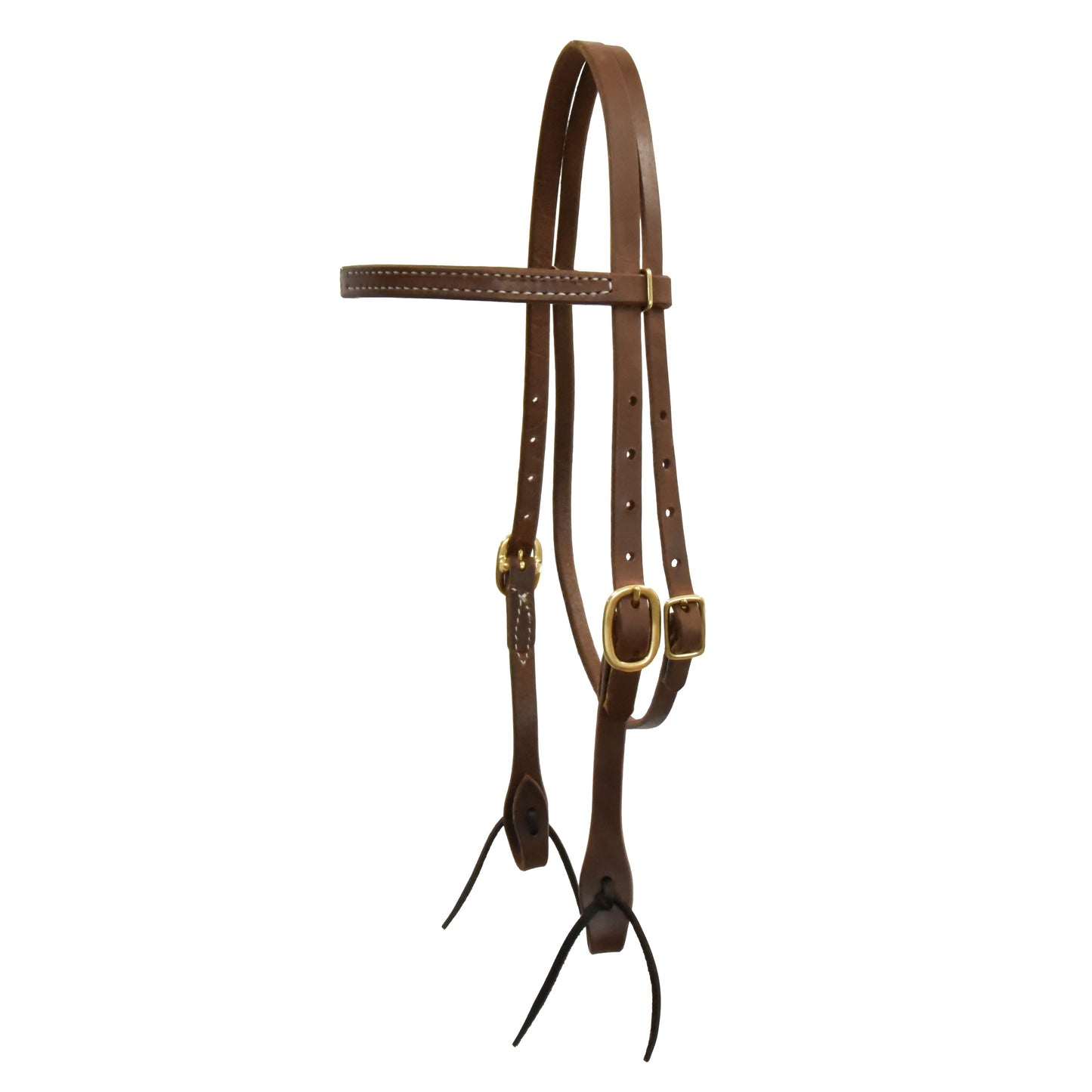 Oiled Harness Leather Straight Browband Headstall