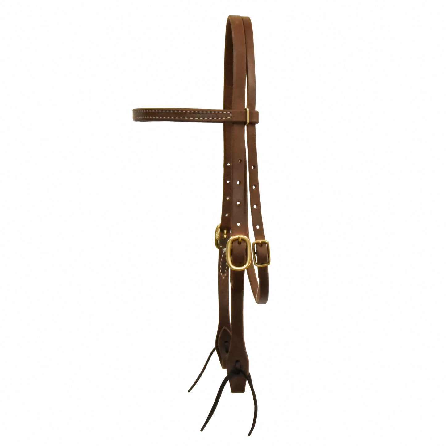 Oiled Harness Leather Straight Browband Headstall