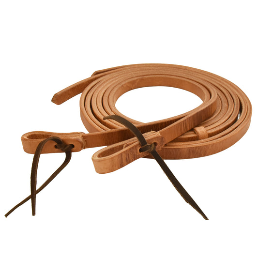 Tack Harness Leather Split Reins - 3/4in x 8ft