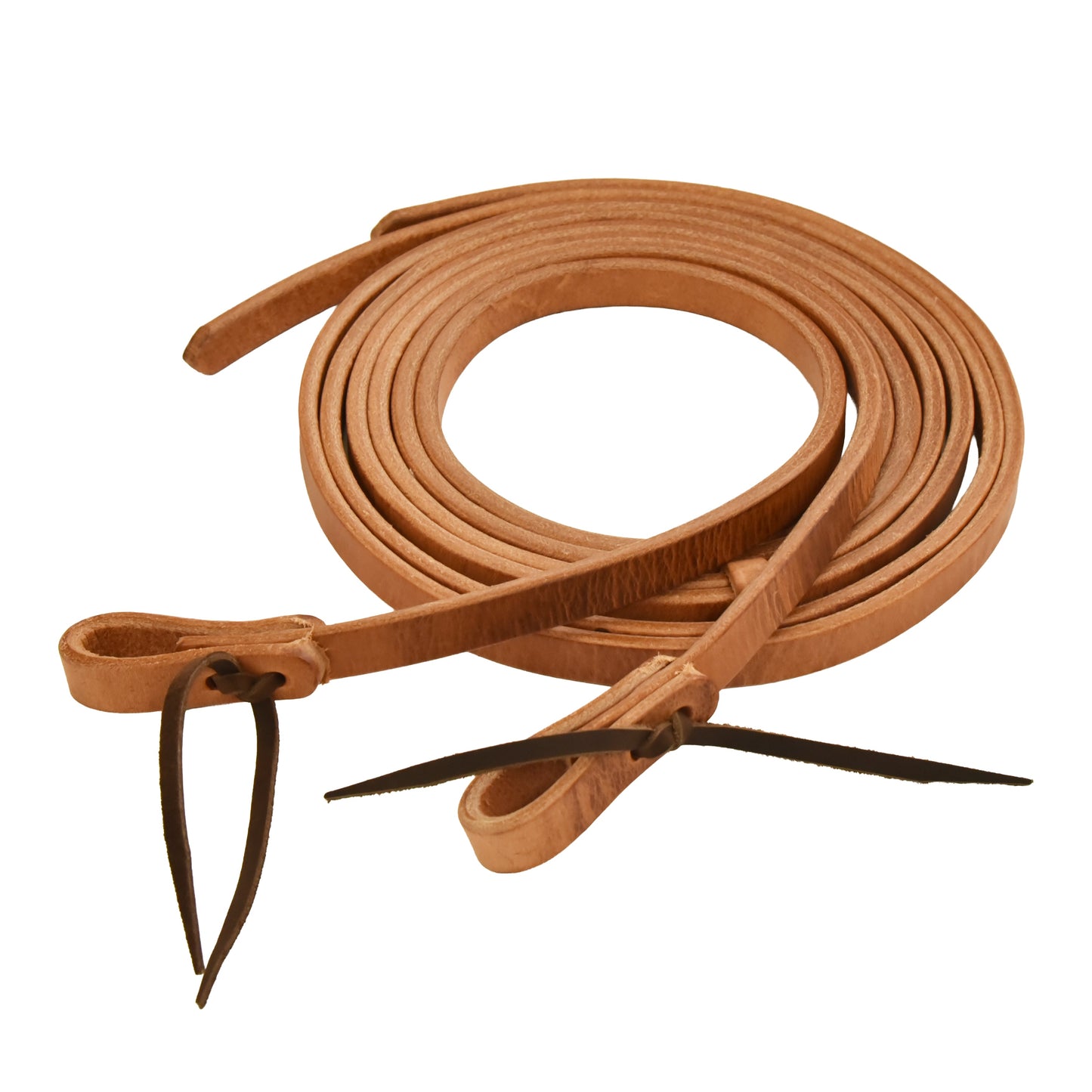 Tack Harness Leather Split Reins - 3/4in x 8ft