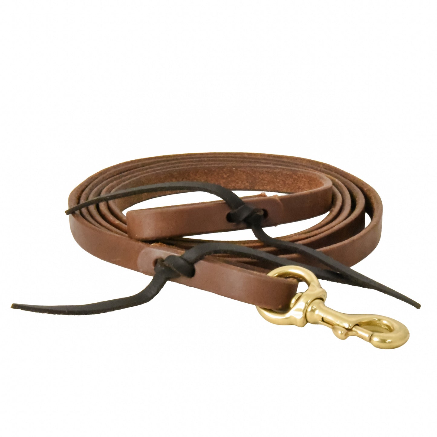 Harness Leather Flat Roper Reins - 5/8in x 8ft