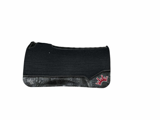 Best Ever Pad Black Kush Saddle Pad with Black Crocodile