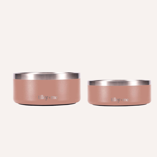 Stainless Steel Pet Bowl – Non-Slip, Durable & Dishwasher Safe | 32oz and 64oz