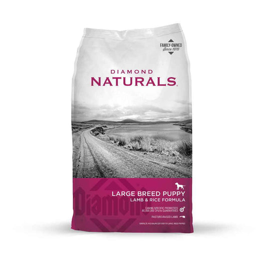 DIAMOND NATURALS, SMALL BREED ADULT DOG, RICE AND LAMB - 18 LBS