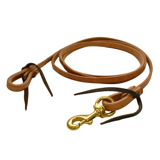 Harness Leather Flat Roper Reins - 1/2in x 8ft