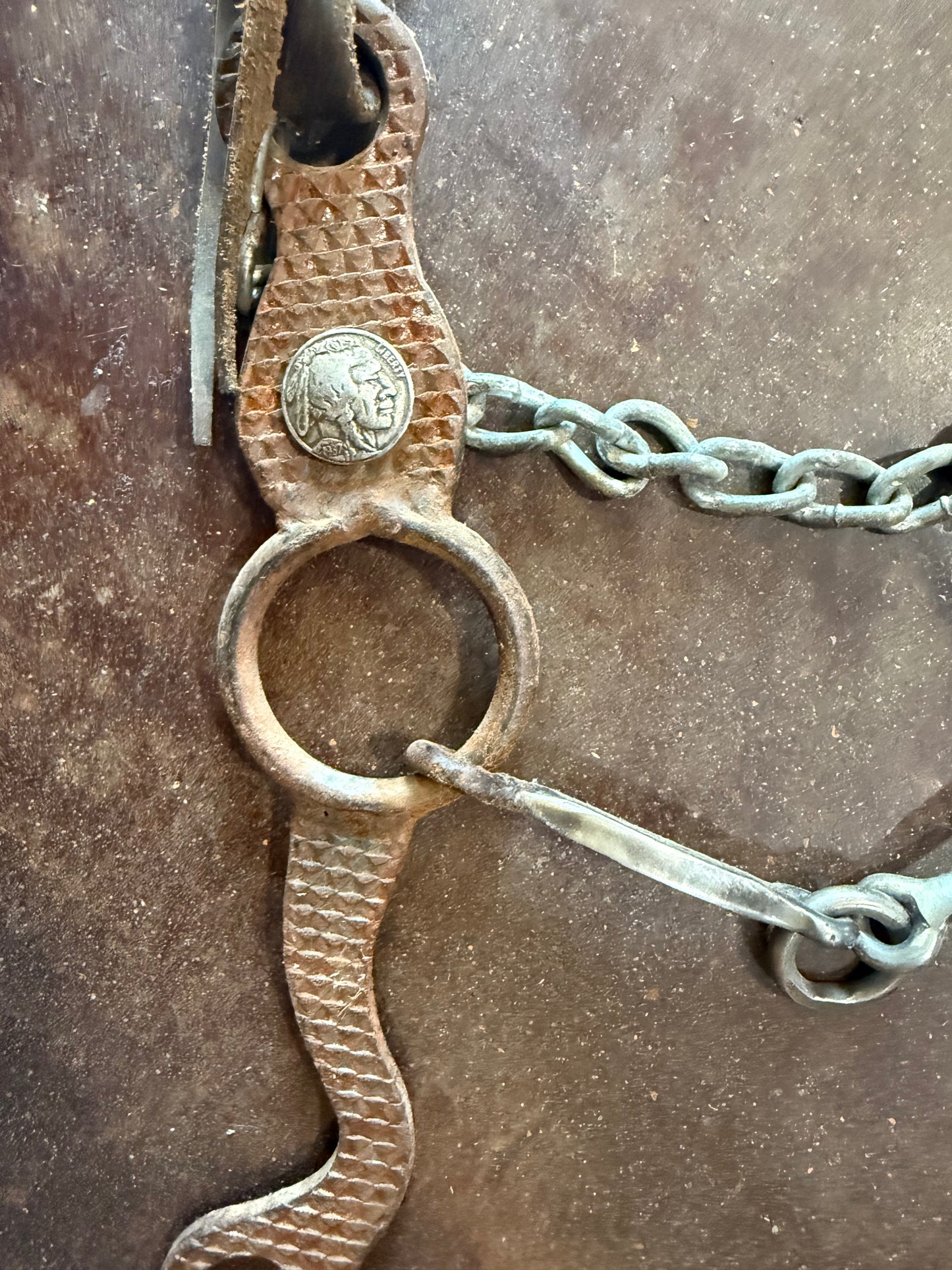 Handmade Life Saver Gag Bit w/ Leather Headstall
