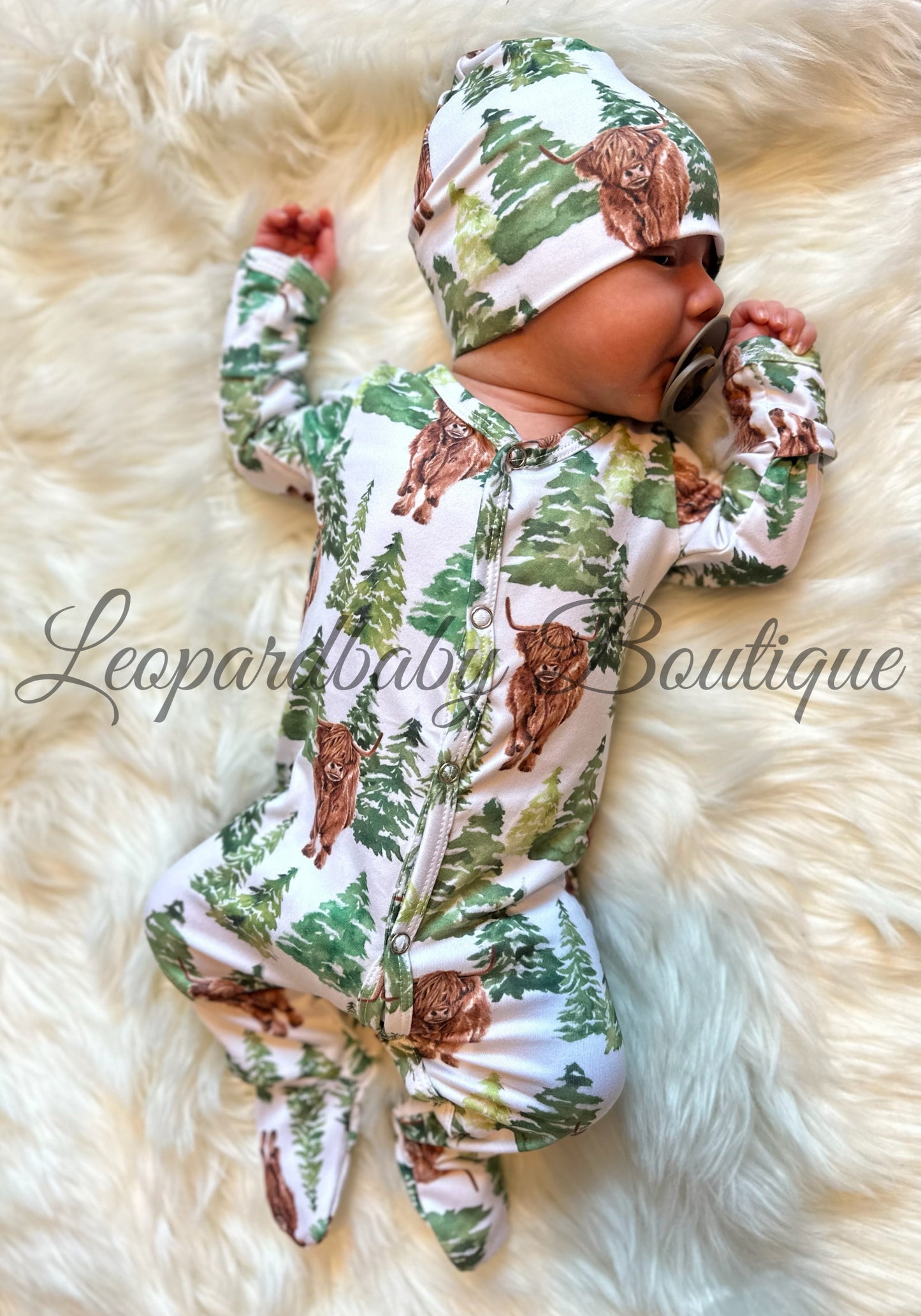 NEWBORN highland forrest sleeper Set