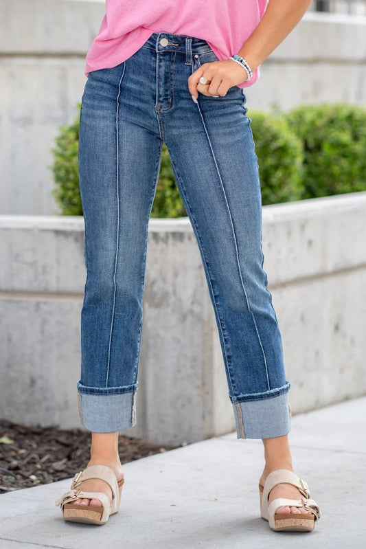 RISEN HIGH RISE STRAIGHT LEG JEANS 5723