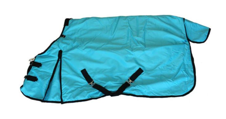 1200D Horse Turnout Blanket with Storage Bag - Turquoise