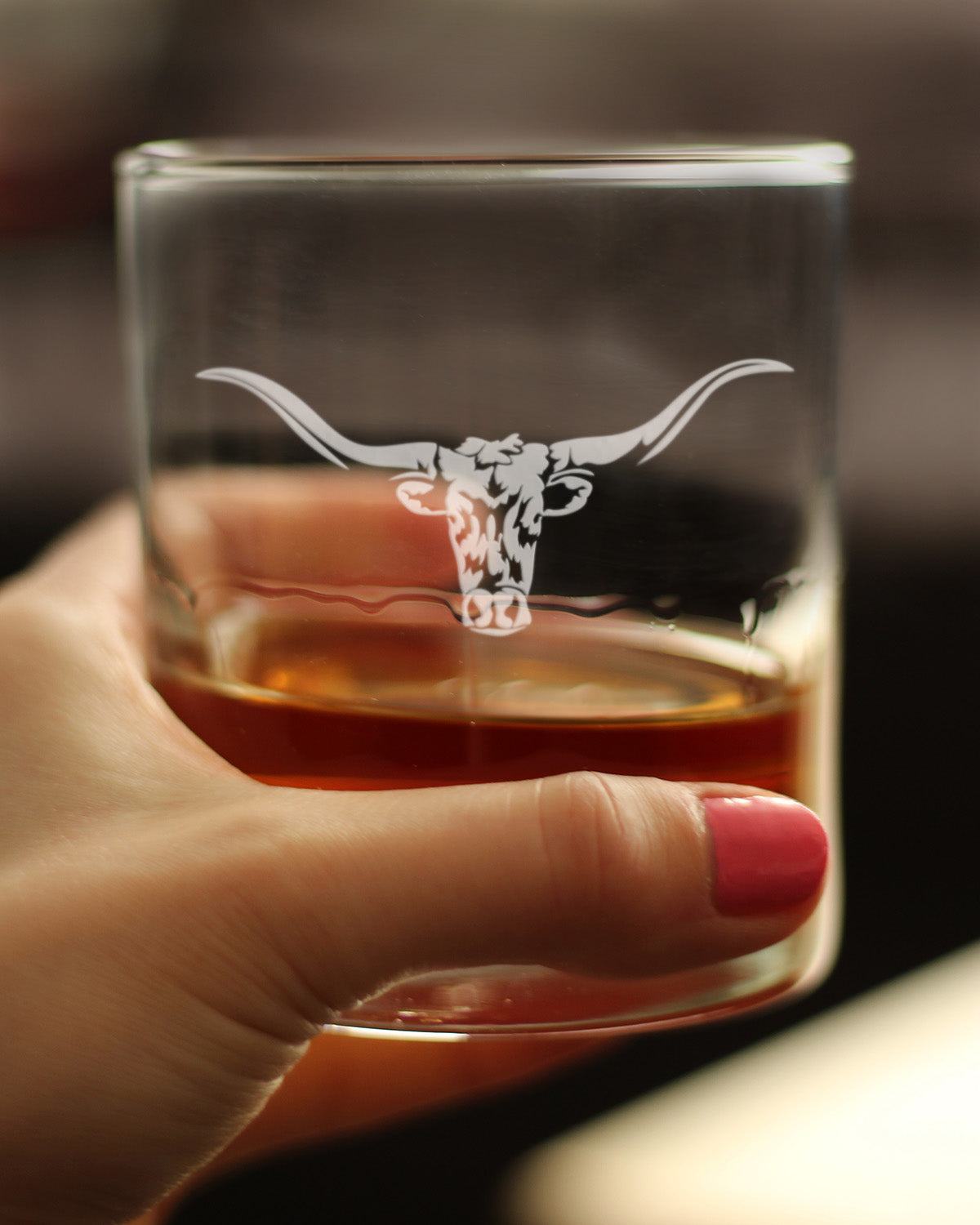Longhorn Whiskey Rocks Glass
