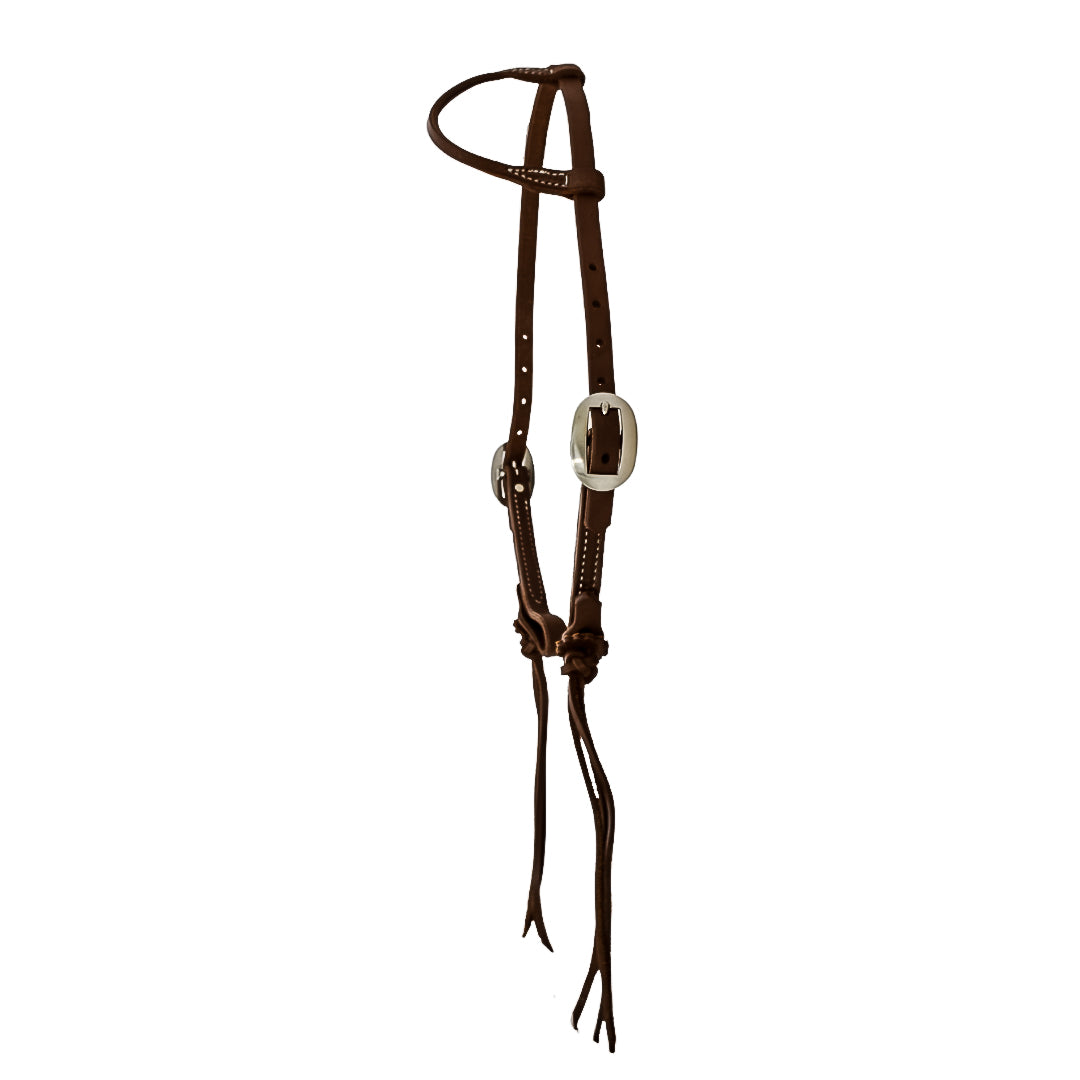 Rattlesnake Single Ear Headstall - Oiled