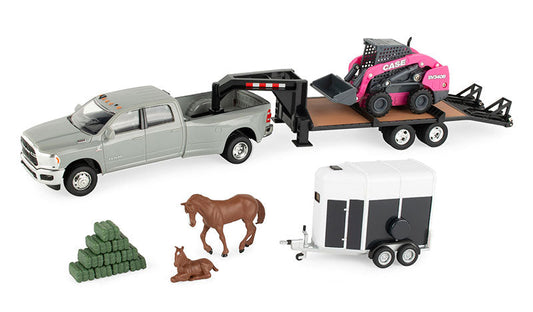 Horse Trailer Playset Playset Includes: 2 Horses