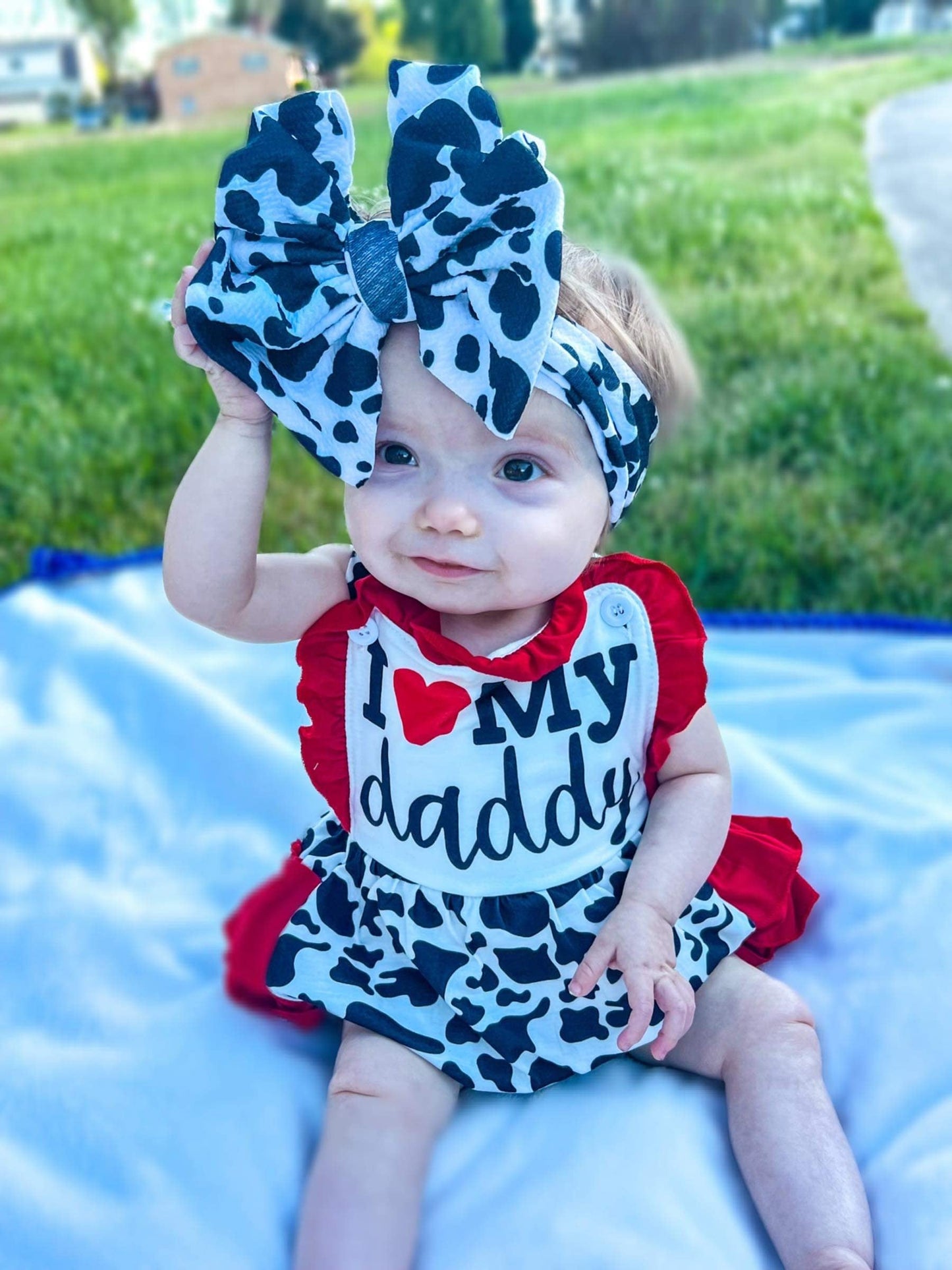 Cow I love my daddy Romper