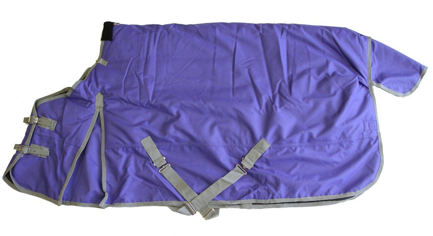 1200D Horse Turnout Blanket with Storage Bag - Purple