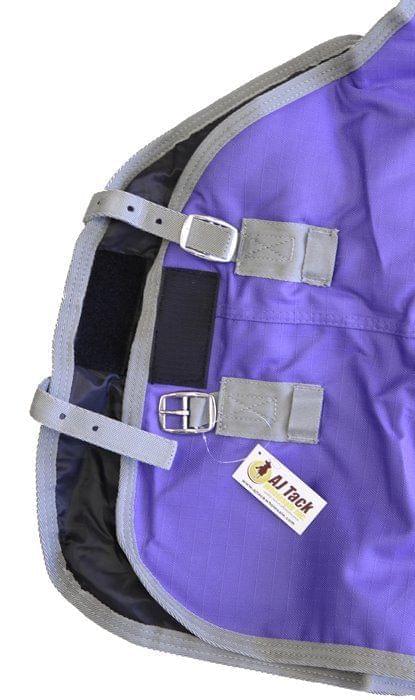1200D Horse Turnout Blanket with Storage Bag - Purple