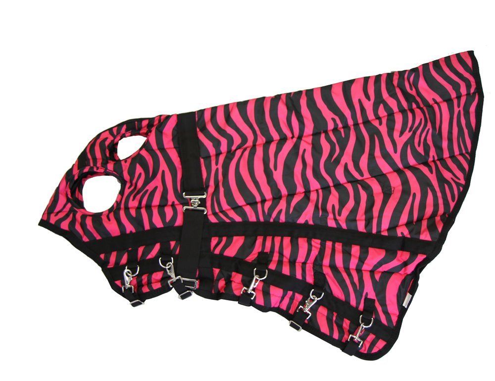 600D Waterproof Hood - Pink Zebra - Small