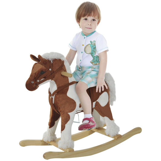 Deluxe Wooden Toddler Rocking Horse Chair