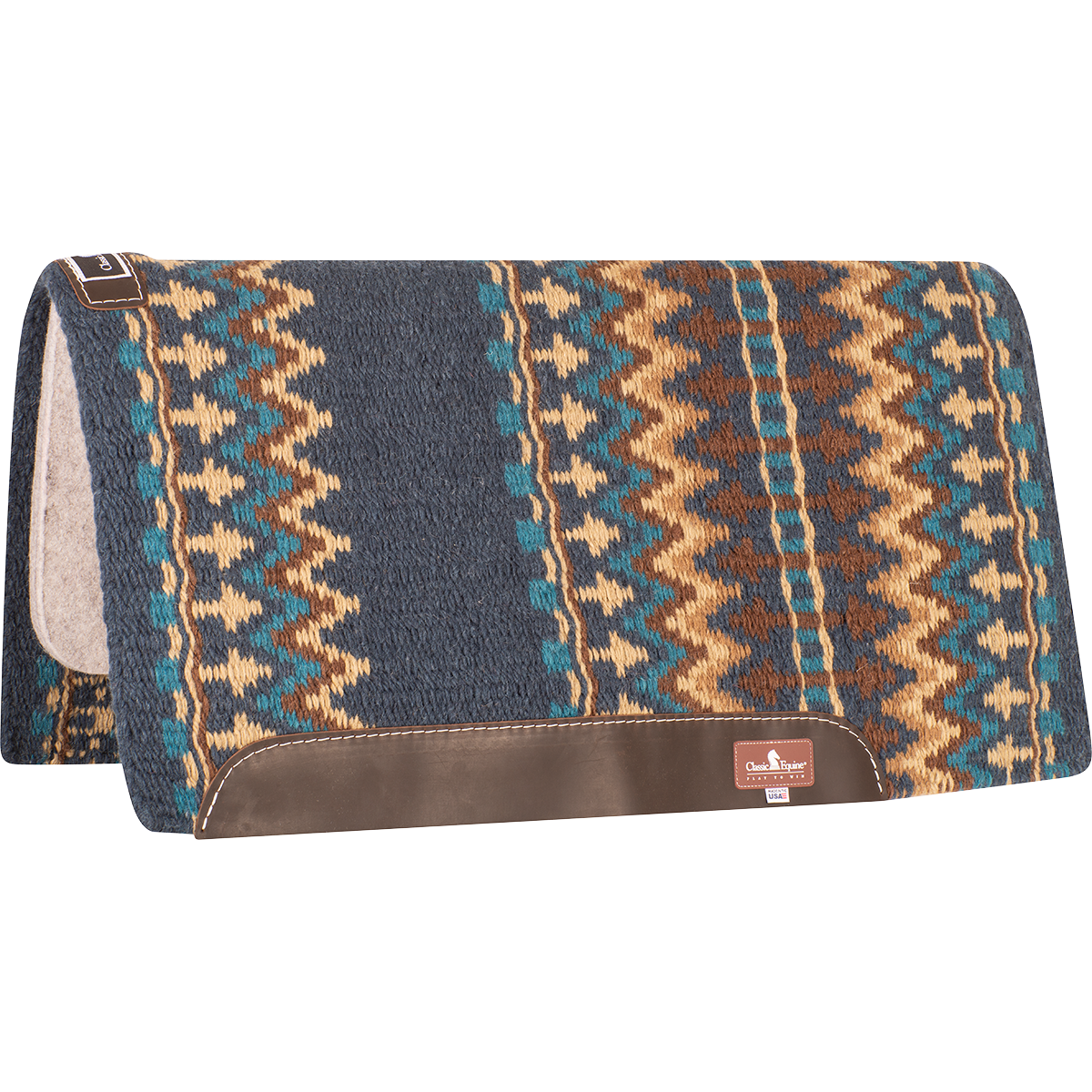 CLASSIC WOOL TOP PAD 34X38 NAVY CHES
